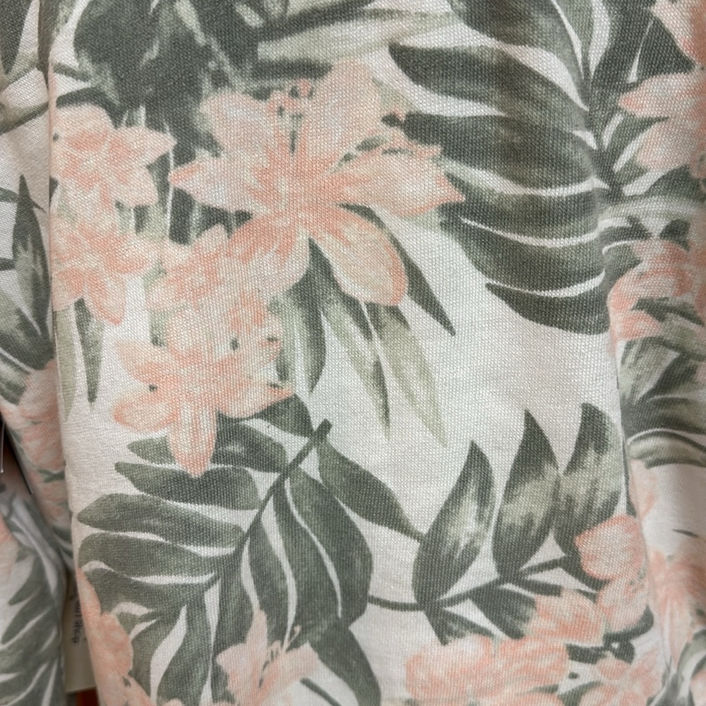 Ron Jon Surf Shop Cropped Tropical Leaf Hoodie Boxy Fit Cotton Blend NWT Small - Picture 5 of 15